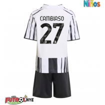 Camiseta Juventus Andrea Cambiaso #27 Primera Equipación para niños 2025-26 manga corta (+ pantalones cortos)